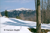 Mt. Monadnock and Stone Wall - Winter
